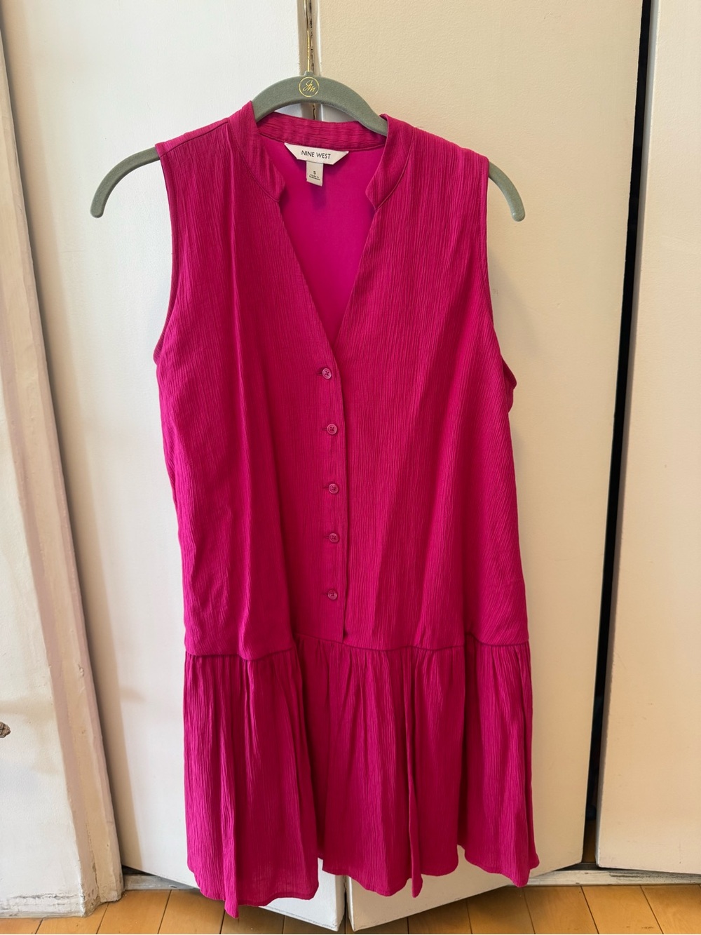 Nine West Sleeveless Fuchsia Dress